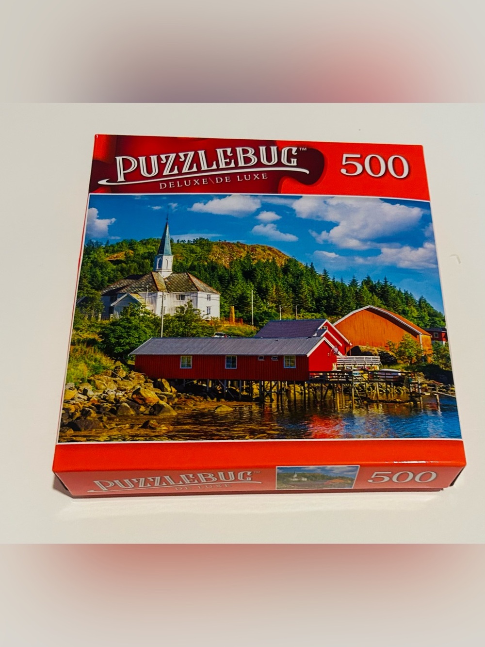 New “Moskenes Fishing Village in Lofoten Islsnds, Norway” 500 Pieces Puzzlebug